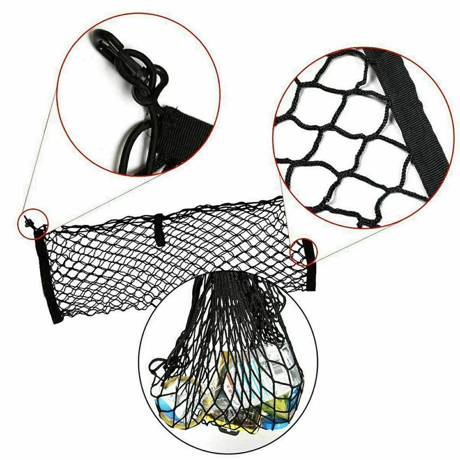 Nylon Rear Cargo Storage Organizer Net for SUV Hatchback (2010-2025)