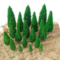 18Pcs Model Tree Layout Scenery for Train Railway Wargame