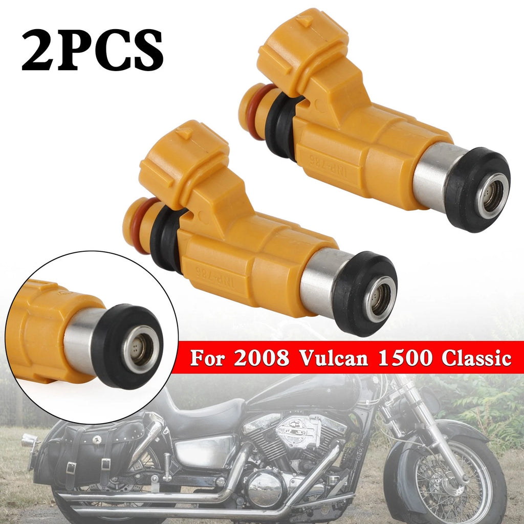 2X Fuel Injectors 49033-1057 INP-786 for Kawasaki Vulcan 1500 1600 (2000–2008)
