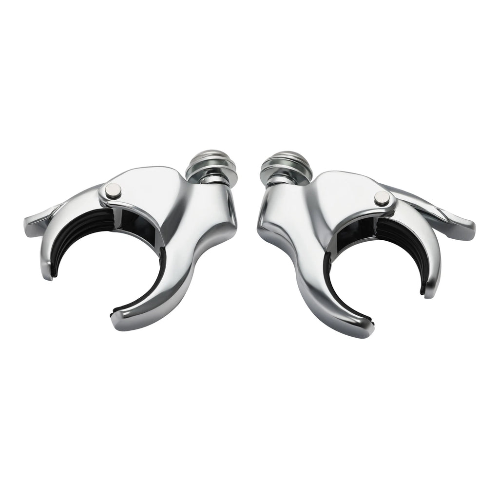 49mm Detachable Windshield Clamps for Harley Fat Street Bob (2018–2025) Chrome