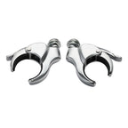 49mm Detachable Windshield Clamps for Harley Fat Street Bob (2018–2025) Chrome