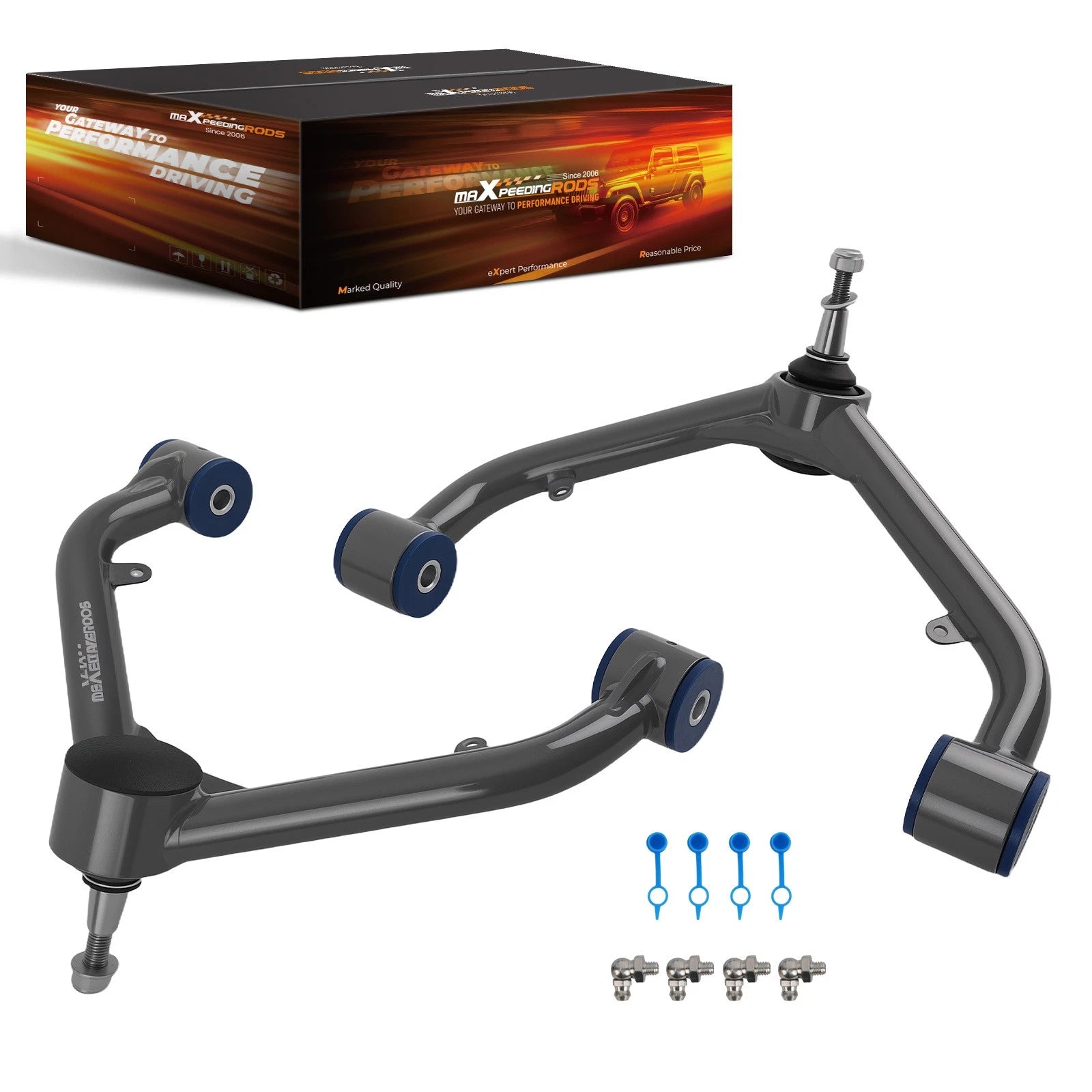2X Upper Control Arms for Chevy Silverado Sierra 2500HD (2001–2010)