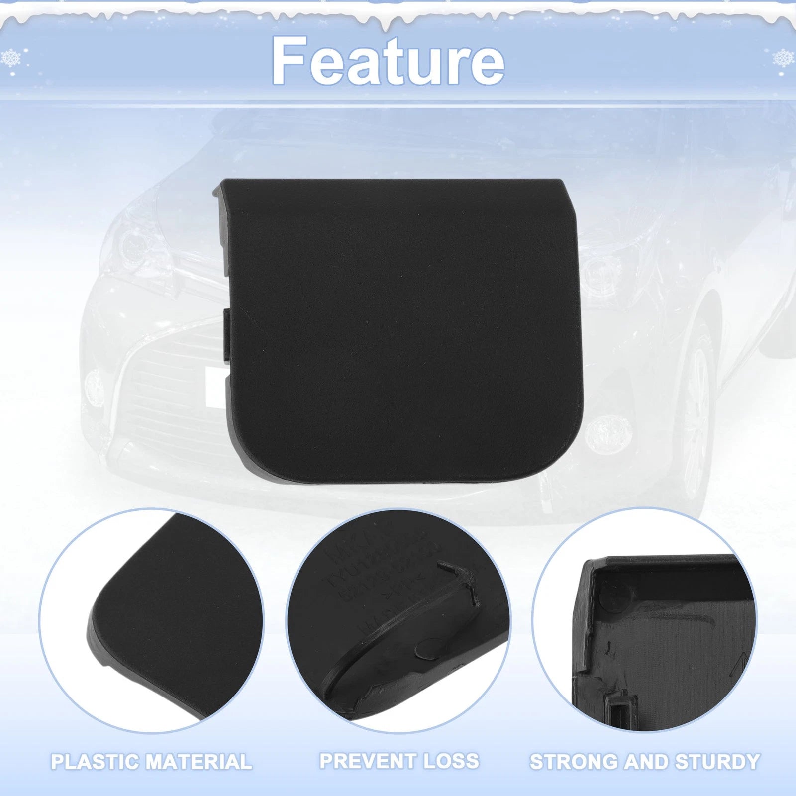 Tow Hook Cover Cap for Toyota Yaris (2014–2017) No. 521270D530