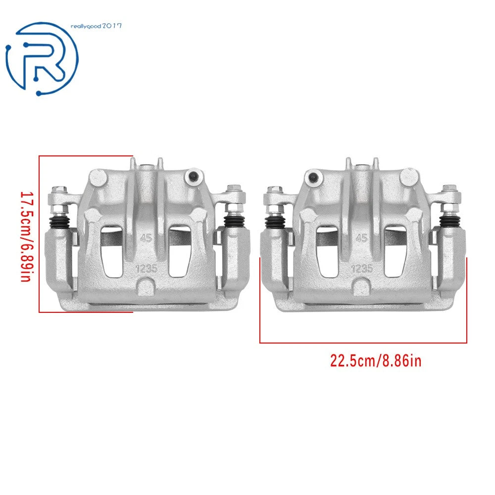 2X Brake Caliper with Bracket for Hyundai Santa Fe XL (2007-2016)