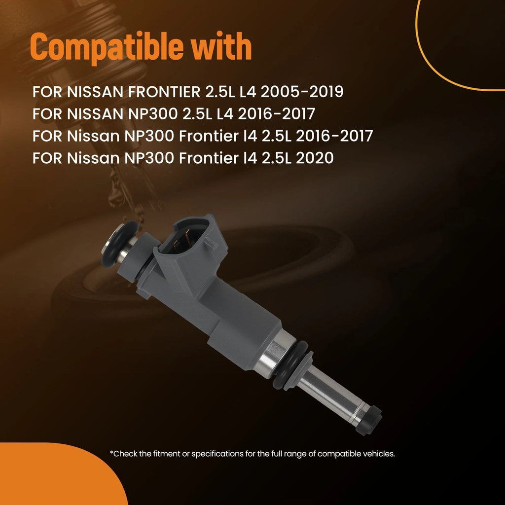 Fuel Injector 4Pcs for Nissan Frontier 2.5L (2005–2019)