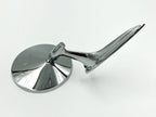 Rear View Side Mirror Chrome Round Bowtie for Chevy Full Size 1963–1964