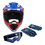 Youth Motocross Full Face Helmet for Dirt Bike ATV UTV