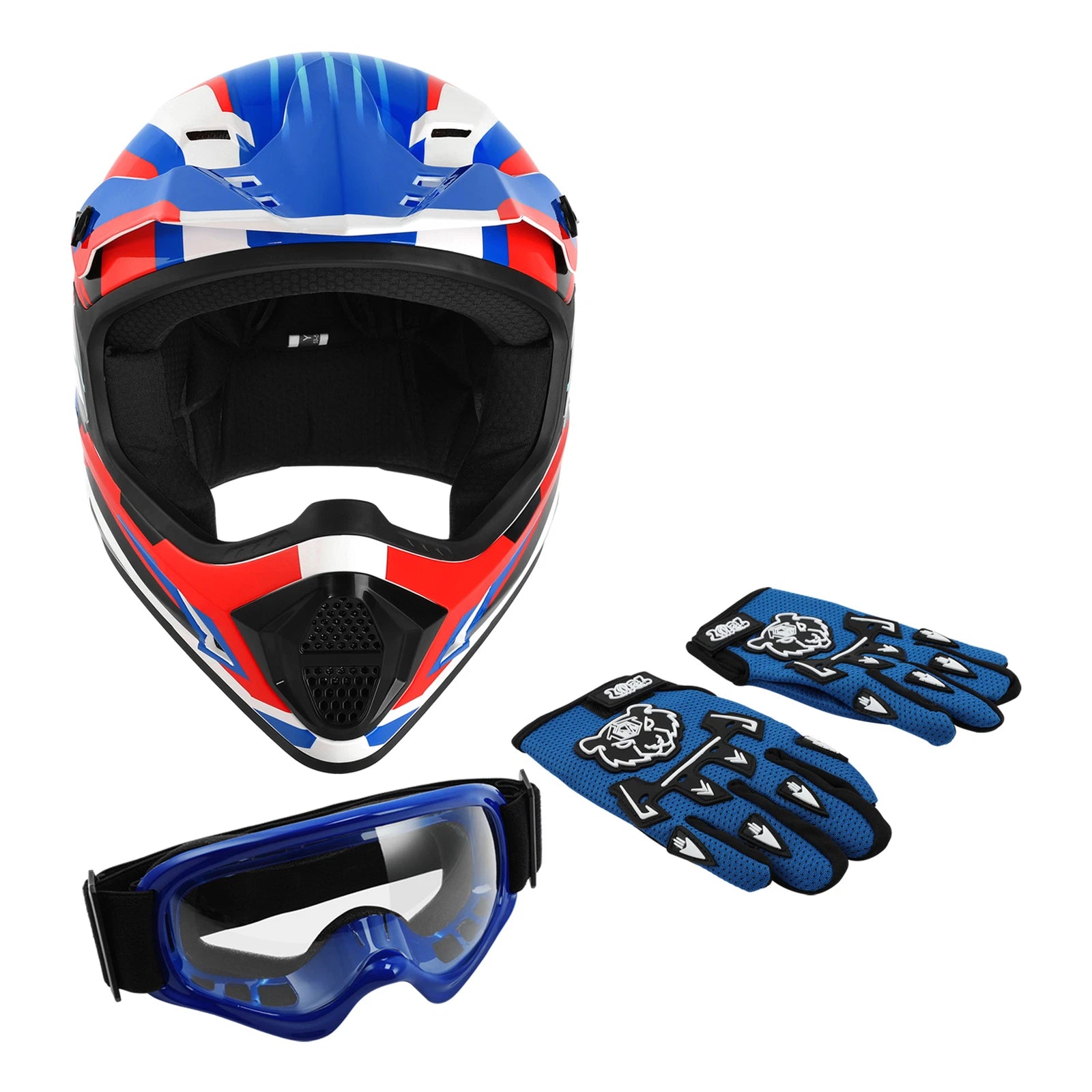 Youth Motocross Full Face Helmet for Dirt Bike ATV UTV