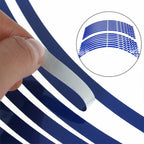 16 Pcs Blue Reflective Rim Strips Tape for Universal Car Wheels (2016–2018)