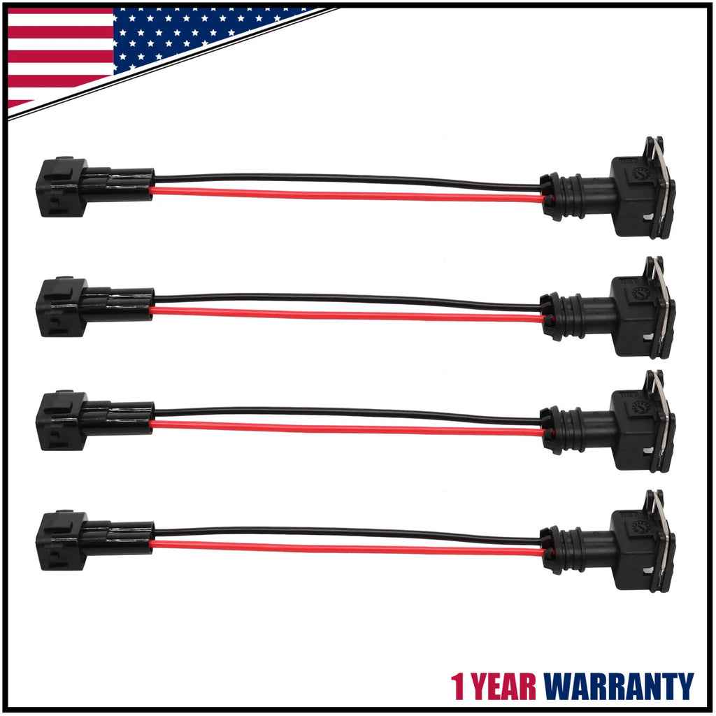 Set of 4 OBD2 to OBD1 EV1 Fuel Injector Conversion Harness for Honda Acura