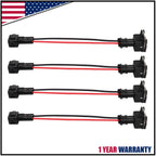 Set of 4 OBD2 to OBD1 EV1 Fuel Injector Conversion Harness for Honda Acura