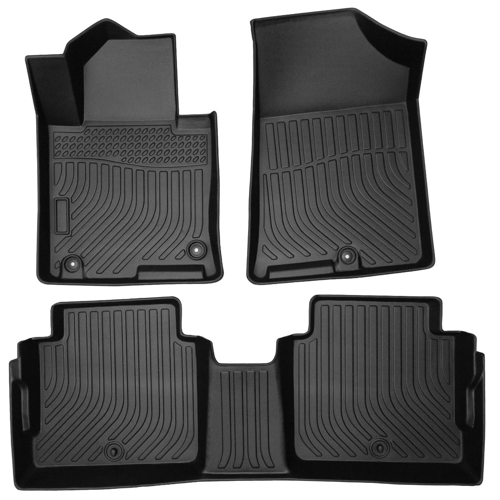 Set of 3D Floor Mats for Kia Optima (2016–2020) Waterproof TPE Rubber