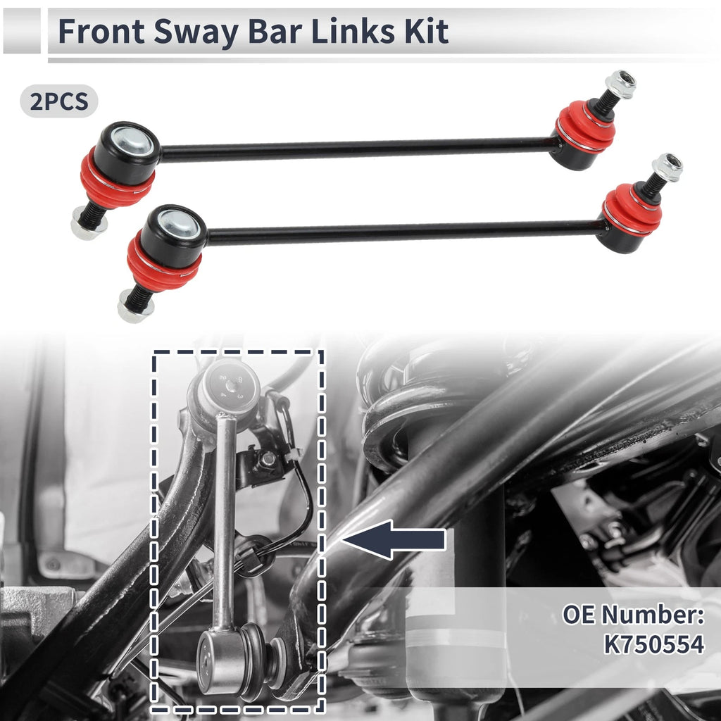 Set of 2 Front Stabilizer Bar Links for Ford C-Max (2013–2014) No.K750554