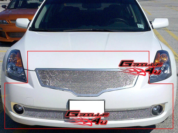 Stainless Chrome Mesh Grille Insert for Nissan Altima Sedan (2007–2009)