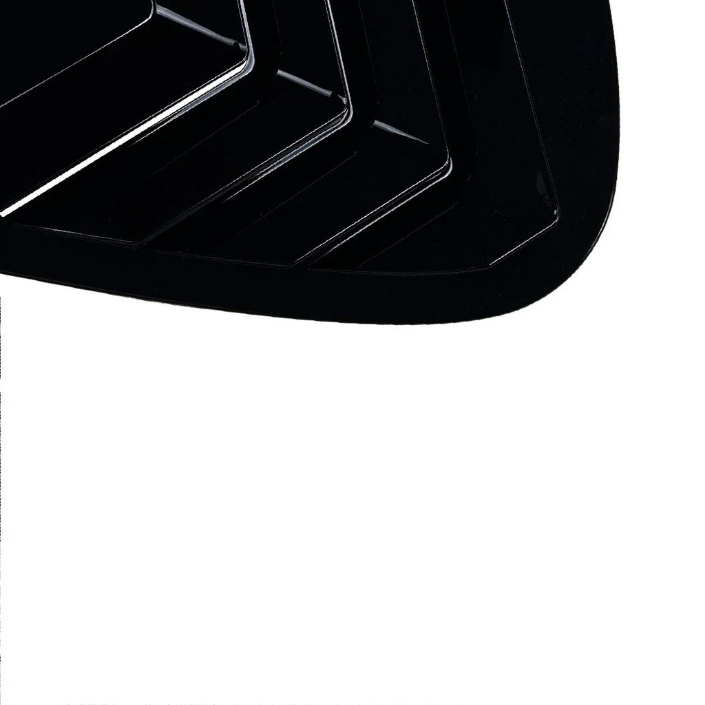 Black Side Rear Window Louvers Shutter Vent Cover for BMW 1 Series (2005-2011)