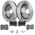 Rear Brake Disc Rotors and Pads Kit for Dodge Durango Jeep Grand Cherokee (2020–2021)