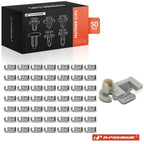 50x Nylon Tailgate Door Lock Rod Retainer Clips for Chevy GMC