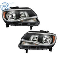 Headlights Set of 2 Clear for Chevy Colorado (2015–2022) Halogen