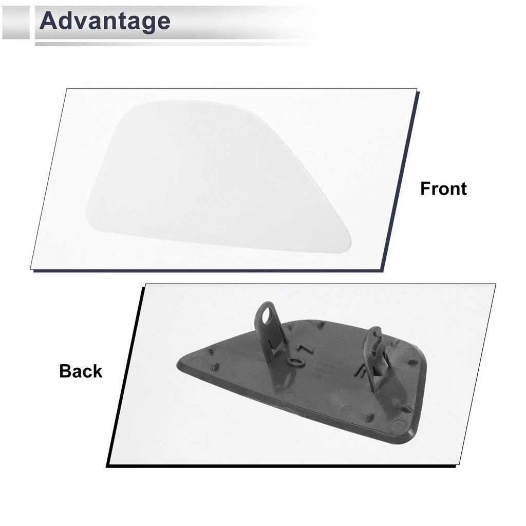 Headlight Washer Nozzle Cover Cap for BMW 535i (2011–2016) - White