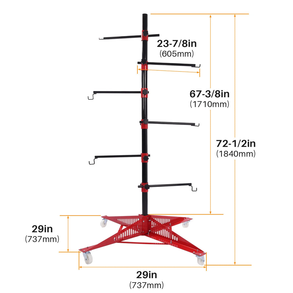 Heavy-Duty 72in Auto Body Bumper Stand for Universal Use