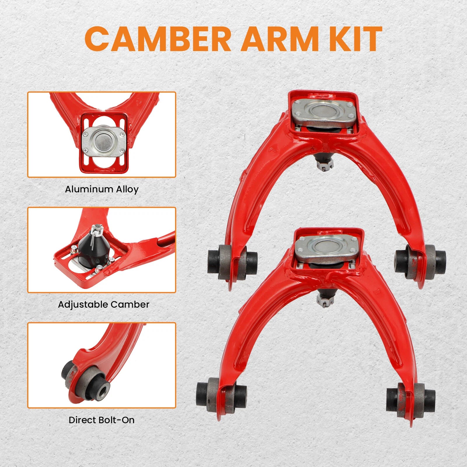 Front & Rear Control Arms + Rear Camber Kit for Honda Civic (1996–2000)