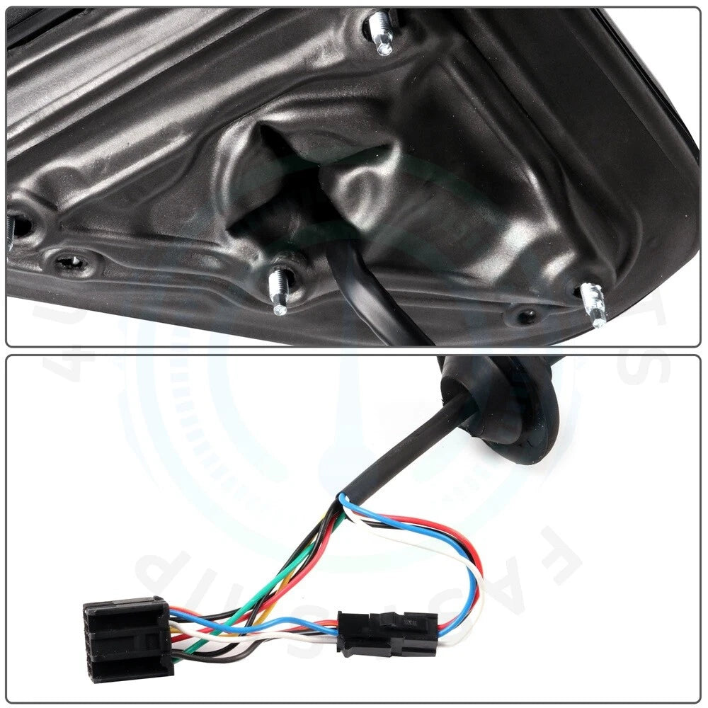 Chrome Power Heated Tow Mirrors for Chevy Silverado Sierra (2014–2018)