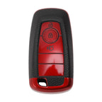 Red TPU Silicone Key Fob Shell Cover for Ford Mondeo (2015–2021)