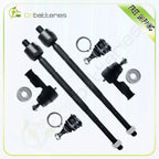 Set of 6 Front Ball Joint Tie Rod Kit for Hyundai Elantra Tiburon Kia Spectra