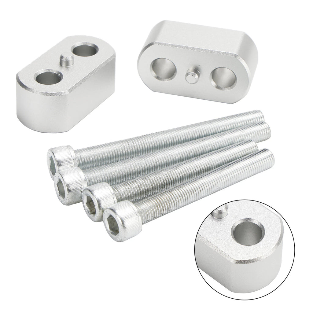 Silver Risers for Tiger 1200 & Explorer XR XRx XRx Low XRt XCx XCa (2010–2020)