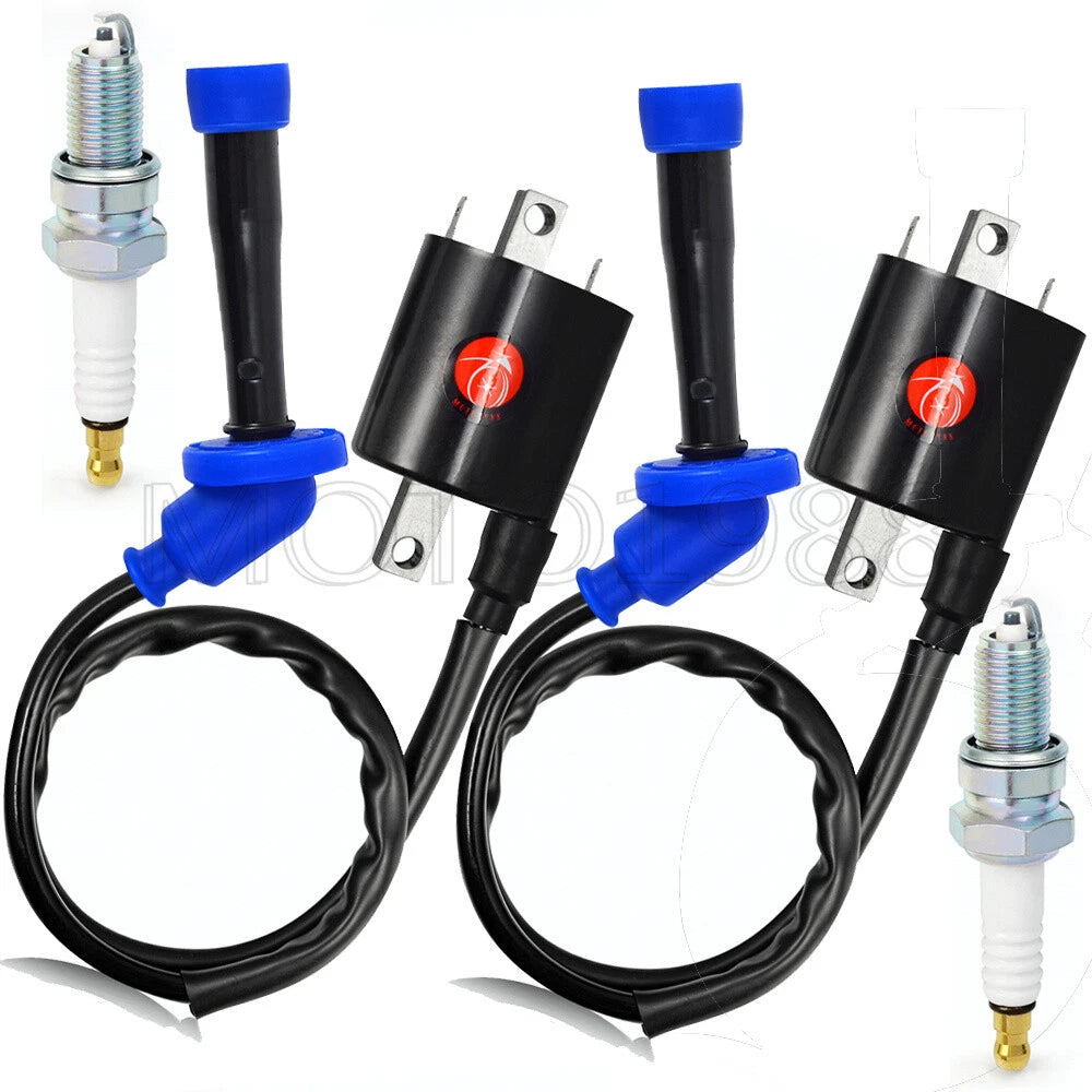 2 Ignition Coil Spark Plug for Yamaha V Star 650 XVS650 (1998–2016)