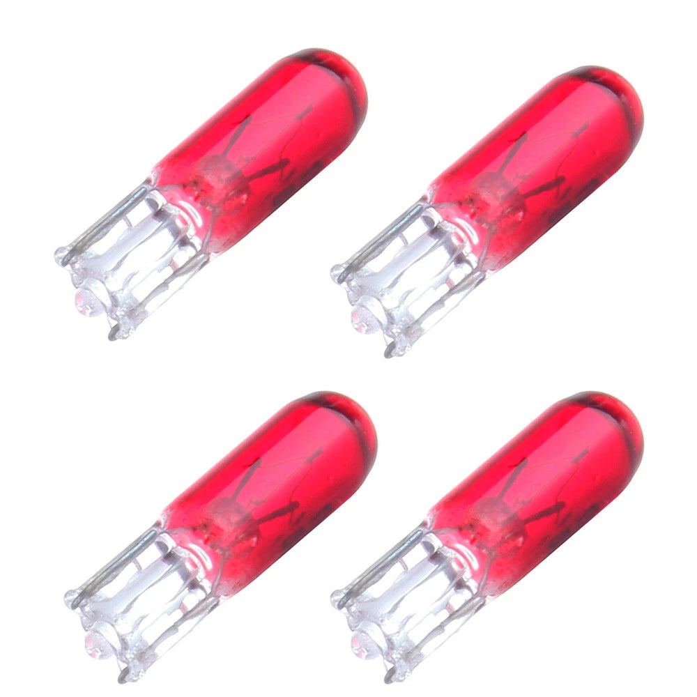 Set of 50 T5 Dashboard Mini-Wedge Halogen Bulbs for Various Models