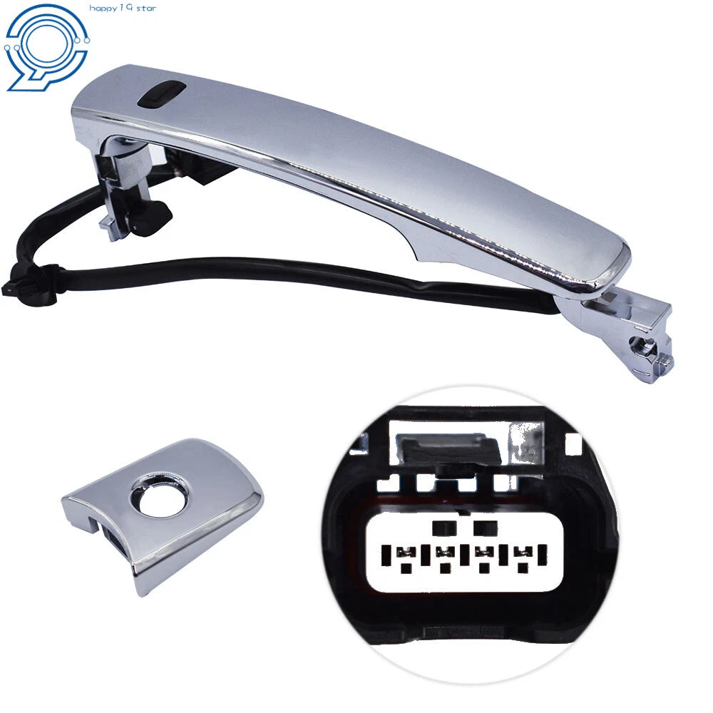 Chrome Door Handle for Nissan Rogue (2010–2013) Front Left Smart Entry