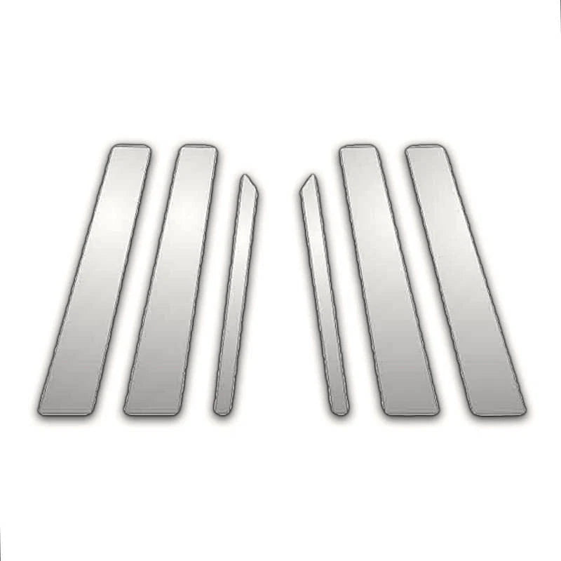 6Pc Chrome Pillar Post Covers for Mercedes S Class W140 (1991–1999)