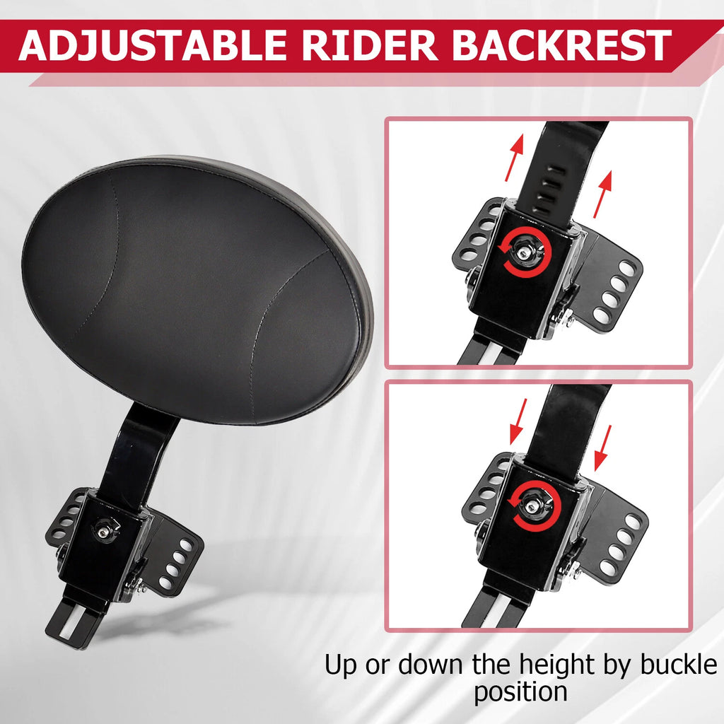 Backrest Pad for Harley Touring Road Street Glide (1997-2025)