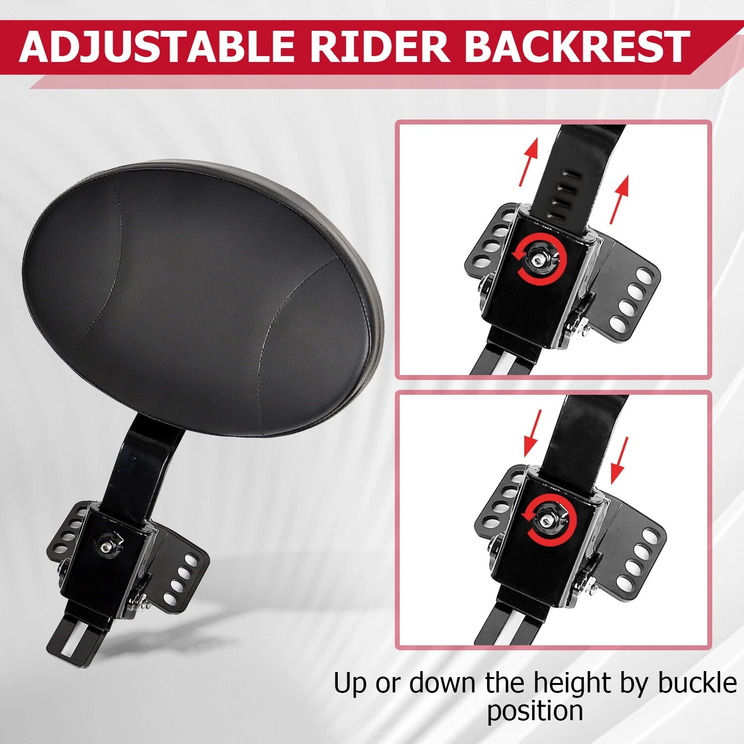 Backrest Pad for Harley Touring Road Street Glide (1997-2025)
