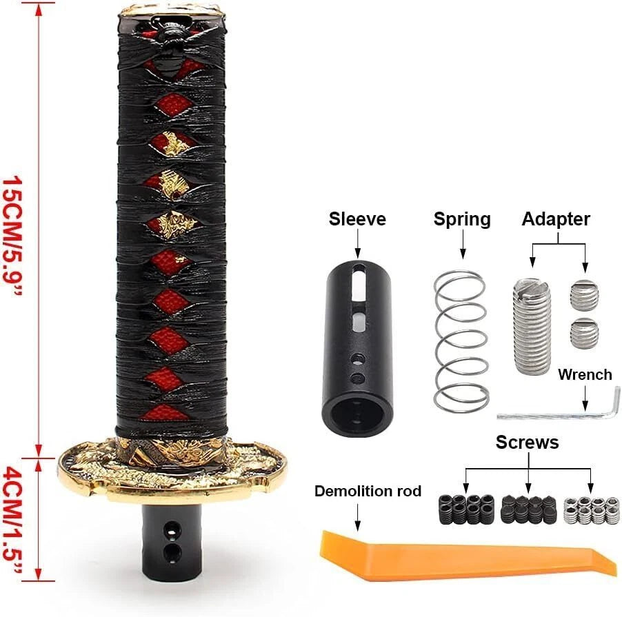 Samurai Sword Automatic Gear Shift Knob for Universal Vehicles (15cm)