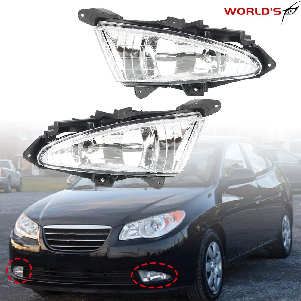 Fog Light Assembly for Hyundai Elantra (2007–2010) with Harness and Switch