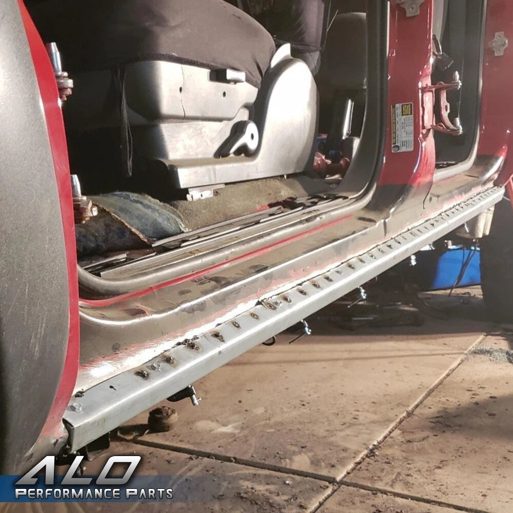 Rocker Panels for Chevy Silverado GMC Sierra Crew Cab (2001–2007) Black
