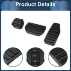 3Pcs Accelerator Pedal Covers for Suzuki Hustler MR52S (2014–2023) Black