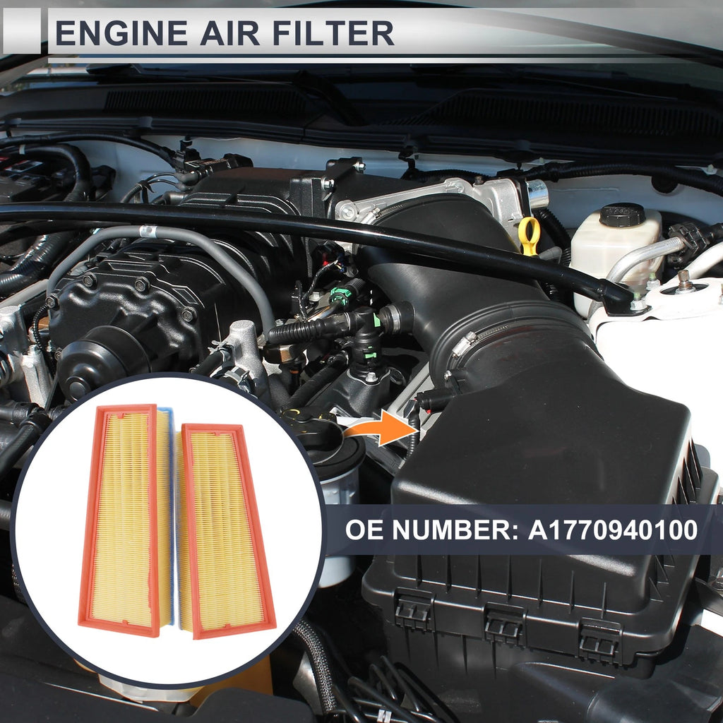 Engine Air Filter No.A1770940100 for Mercedes-Benz AMG S63 (2017–2020)