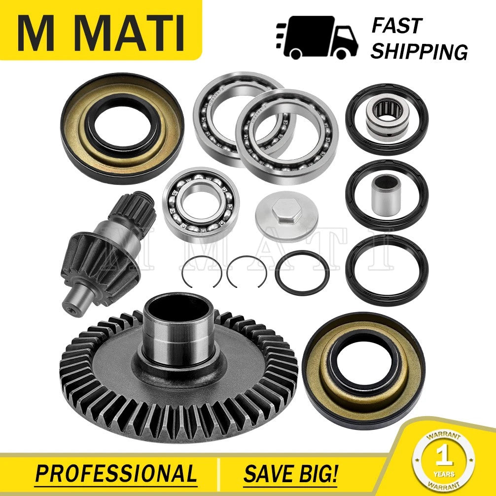 Rear Differential Rebuild & Gears Kit for Honda TRX250X Recon Sportrax (2001–2023)