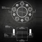 8PC 2" Hubcentric Wheel Spacers for Ford Ranger/Explorer/Mustang (2012-2020)