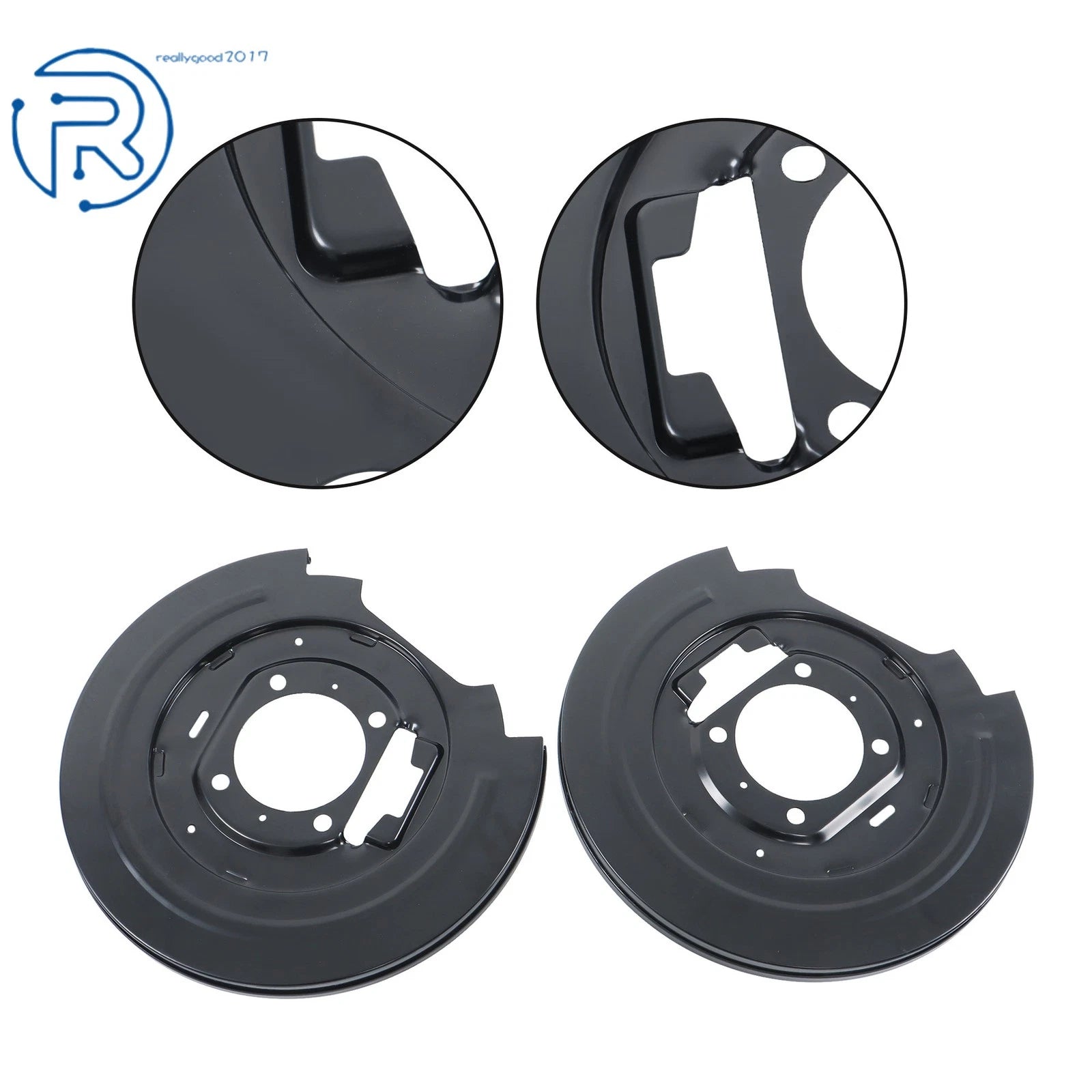 Set of 2 Rear Disc Brake Dust Shields for Ford F150 Expedition (1997–2000) 924-215