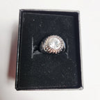 Stainless Steel Women's Ring for Harley-Davidson (OEM 34R00366-8, Size 8)