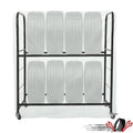 Adjustable Rolling Tire Rack for Garage Storage (Fits Most Vehicles)