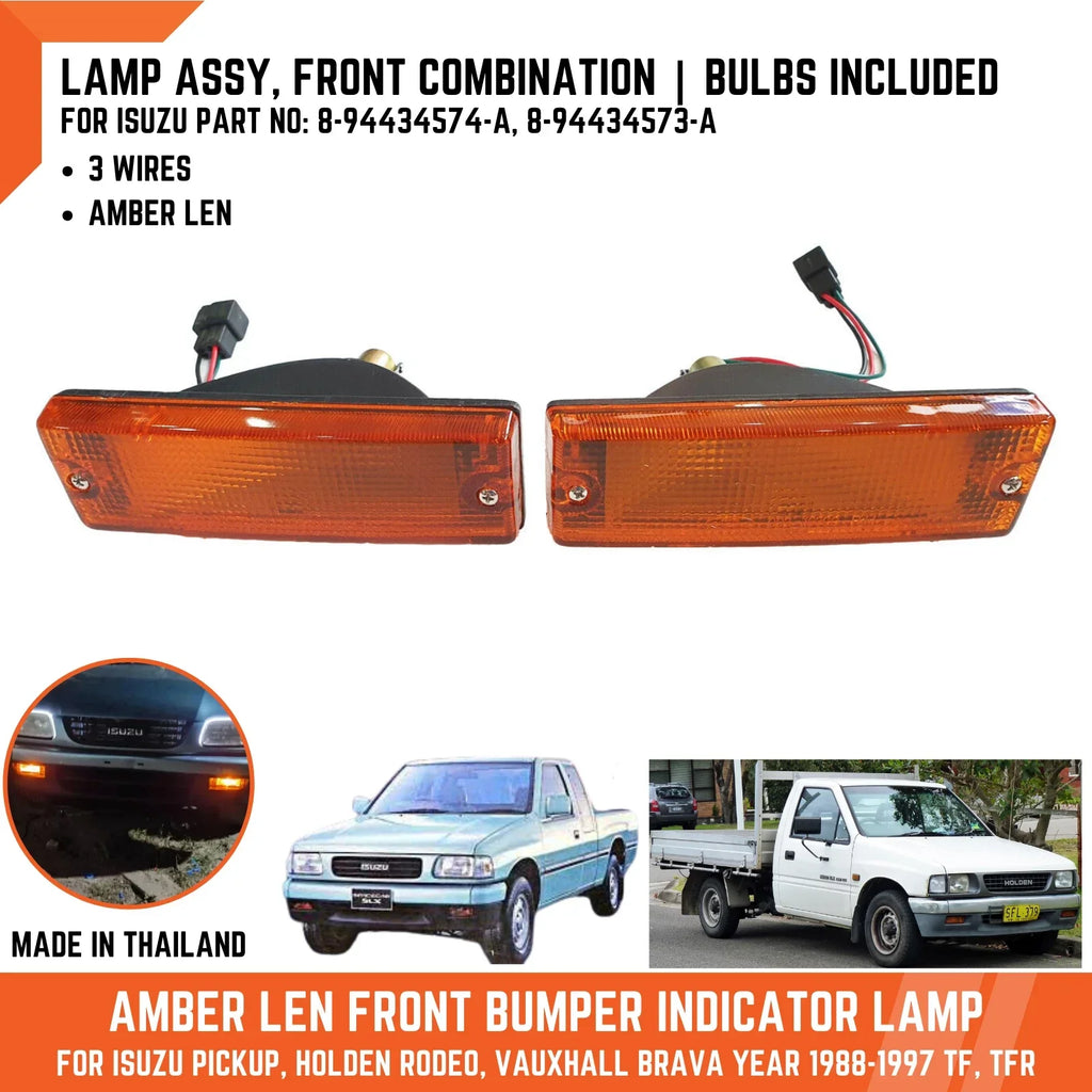 Amber Front Bumper Light Indicator for Holden Rodeo (1988-1997)
