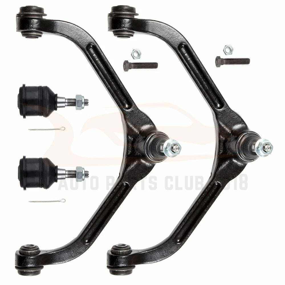 Set of 4 Front Upper Control Arms & Lower Ball Joints for Jeep Liberty (2002–2004)