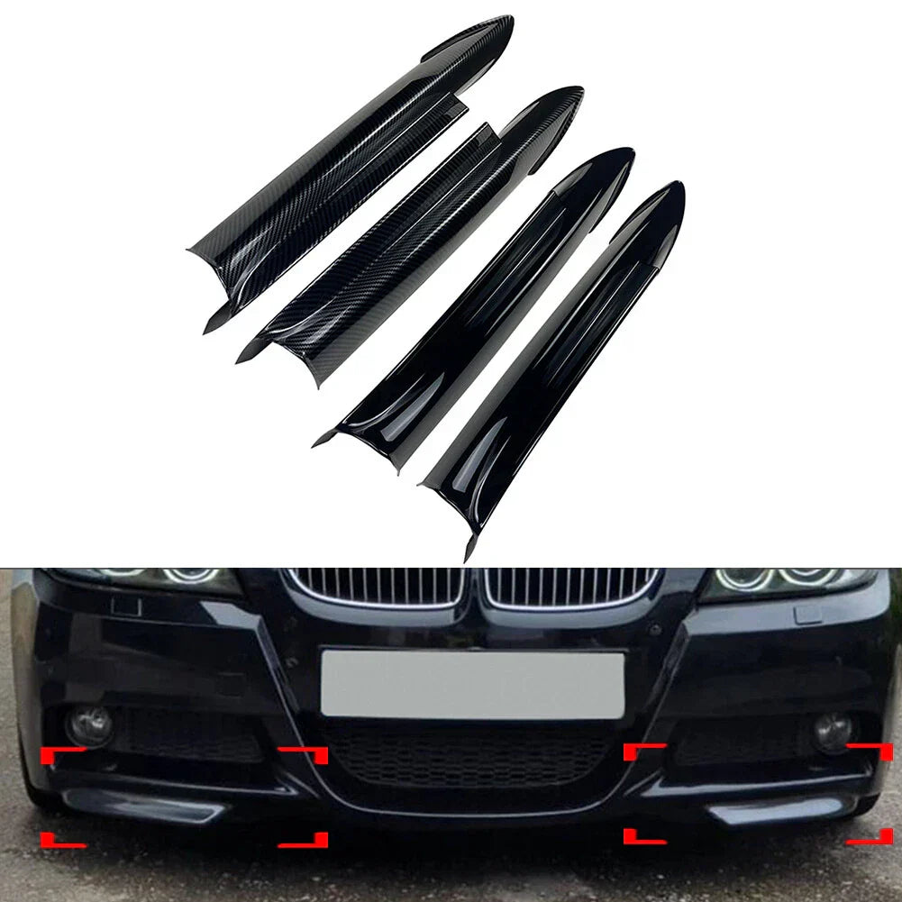 ABS Front Bumper Splitter Lip Canard for BMW 3 Series E90 E91 (2005-2008)