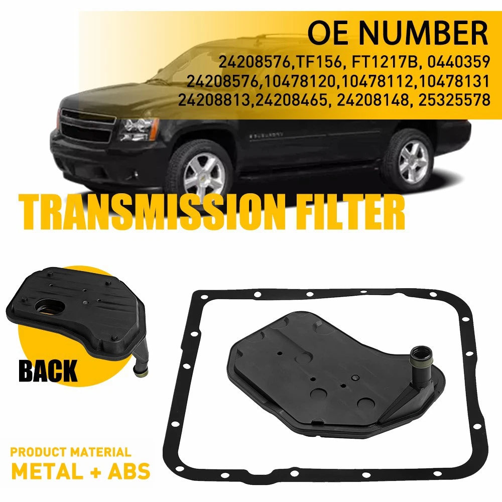 Transmission Oil Filter with Gasket Kit for Chevy Trailblazer (2002–2009)