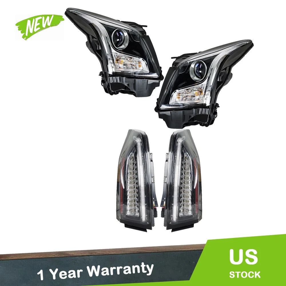 Set of 2 LH+RH Brake Tail Lights for Cadillac ATS (2013–2018)